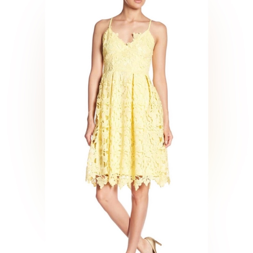 Love…Ady Yellow Floral Dress Size XS